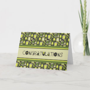 Green Retro Employee Jubileum Card Kaart