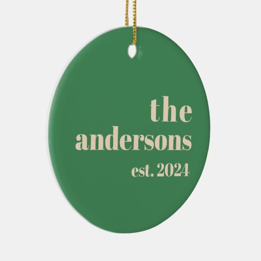 Green Retro moderne minimalist Keramisch Ornament (Rechts)