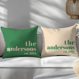 Green Retro moderne minimalist Kussen