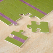 Green Retro Tile 80s 70s 60s achtergrond Legpuzzel (Zijkant)
