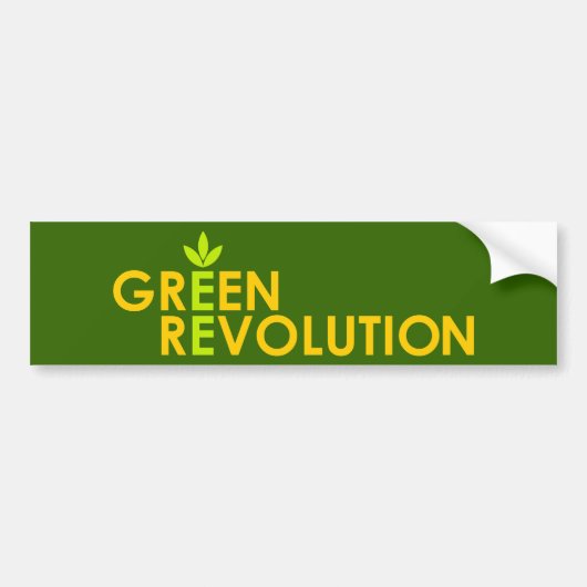 Green Revolution Bumpersticker (Voorkant)