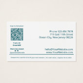 Green Ribbon Bells $10 Christmas Gift Voucher Kaar Visitekaartje (Achterkant)