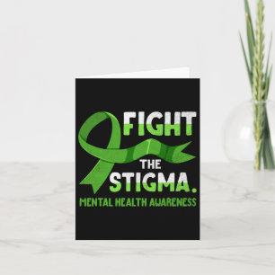 Green Ribbon Bestrijd het Stigma Mannen Geestelijk Kaart