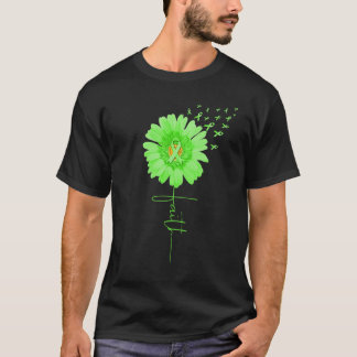 Green Ribbon Daisy Faith Mental Health Awareness M T-shirt