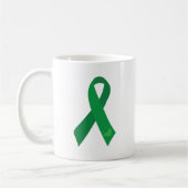 Green Ribbon Hearts Koffiemok (Links)