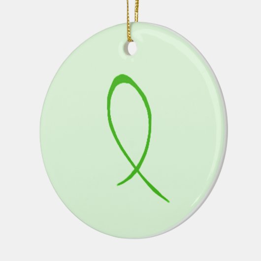 Green Ribbon Keramisch Ornament (Links)