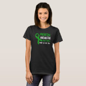 Green Ribbon Mental Health Awareness Matters And S T-shirt (Voorkant volledig)