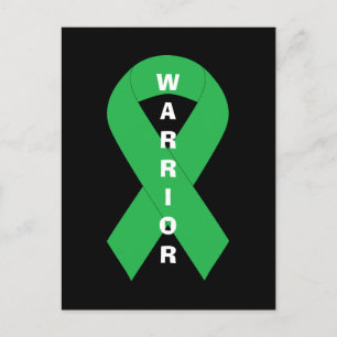 Green Ribbon Mental Health Awareness Warrior Briefkaart