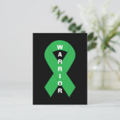 Green Ribbon Mental Health Awareness Warrior Briefkaart (Staand voorkant)