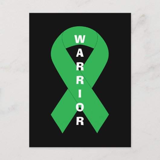 Green Ribbon Mental Health Awareness Warrior Briefkaart (Voorkant)