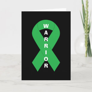 Green Ribbon Mental Health Awareness Warrior Kaart