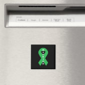 Green Ribbon Mental Health Awareness Warrior Magneet (Insitu (Vaatwasser))