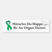 Green Ribbon Mirakel Bumpersticker (Voorkant)