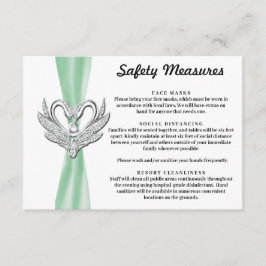 Green Ribbon Silver Swans Safety Measures Informatiekaartje