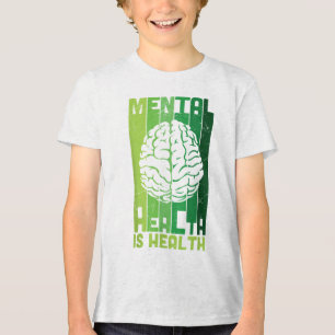 Green Ribbon Warrior & Camp; Supporters - Geesteli Tri-Blend Shirt