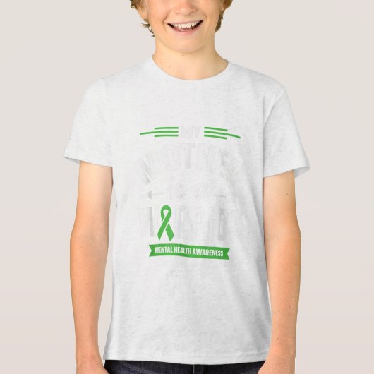 Green Ribbon Warrior & Camp; Supporters - Geesteli Tri-Blend Shirt (Voorkant)