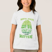 Green Ribbon Warrior & Camp; Supporters - Geesteli Tri-Blend Shirt (Voorkant)