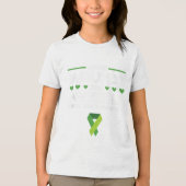 Green Ribbon Warrior & Camp; Supporters - Geesteli Tri-Blend Shirt (Voorkant)