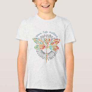 Green Ribbon Warrior & Camp; Supporters - Geesteli Tri-Blend Shirt