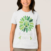 Green Ribbon Warrior & Camp; Supporters - Geesteli Tri-Blend Shirt (Voorkant)