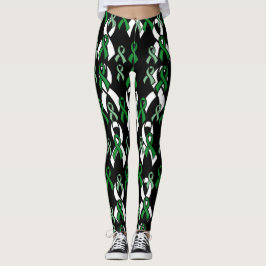 Green Ribbons...C Diff Leggings
