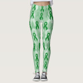 Green Ribbons...C Diff Leggings (Voorkant)