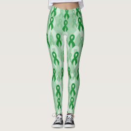 Green Ribbons...C Diff Leggings