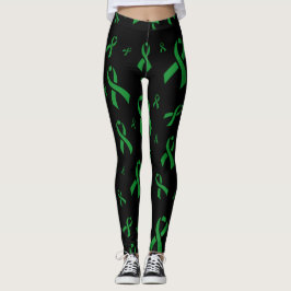 Green Ribbons...C Diff Leggings