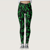 Green Ribbons...C Diff Leggings (Voorkant)