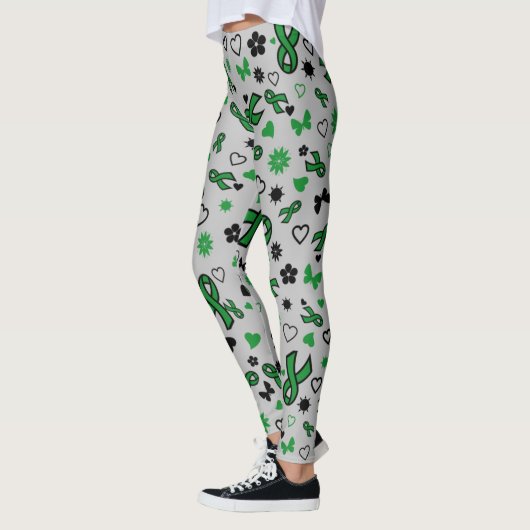 Green Ribbons Multi...C Diff Leggings (Links)