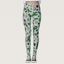 Green Ribbons Multi...C Diff Leggings