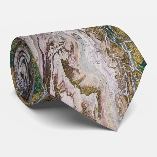 "Green Ripple" van JAD Stropdas nr. 2 (Opgerold)