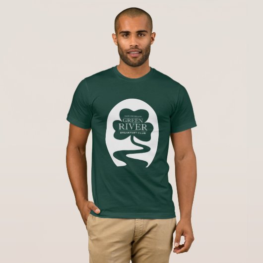 Green River Breakfast Club - Donker T-shirt (Voorkant volledig)