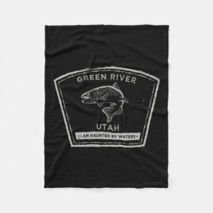 Green River Utah Fly Fishing Fleece Deken