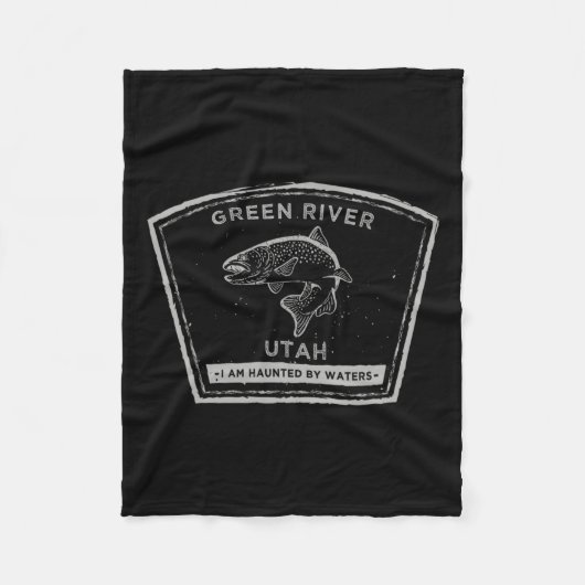 Green River Utah Fly Fishing Fleece Deken (Voorkant)
