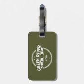 Green River Utah Kayaking Bagagelabel (Achterkant verticaal)