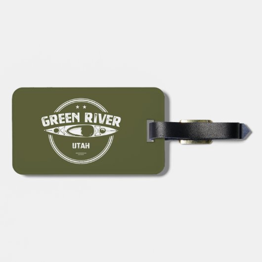 Green River Utah Kayaking Bagagelabel (Achterkant horizontaal)