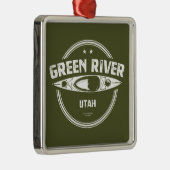 Green River Utah Kayaking Metalen Ornament (Rechts)