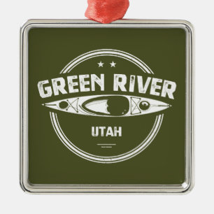 Green River Utah Kayaking Metalen Ornament