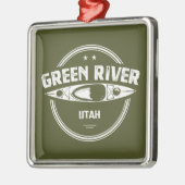 Green River Utah Kayaking Metalen Ornament (Links)