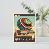 Green River, Utah | Oude ansichtkaart Briefkaart (Staand voorkant)