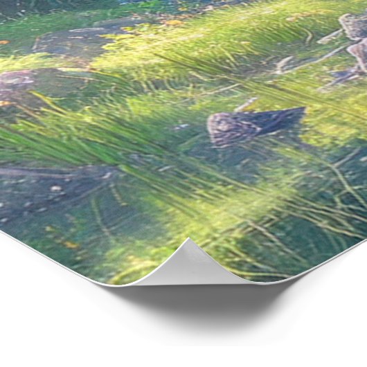 Green Riverbank Poster (Hoek)