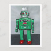 Green Robot Briefkaart (Voorkant)