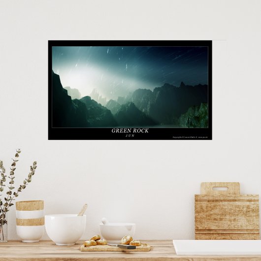 Green Rock Poster (Keuken)