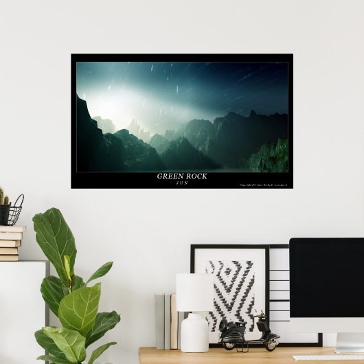 Green Rock Poster (Thuiskantoor)