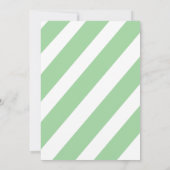 Green Rock Star Rock a bye Baby shower Invitation Kaart (Achterkant)