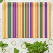 GREEN RODE PAARSE GELLOW THEEDOEK (Gevouwen)