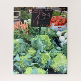 Green Roman Cauliflower op Farmers Market Legpuzzel