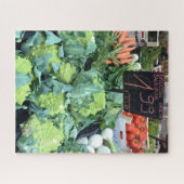 Green Roman Cauliflower op Farmers Market Legpuzzel (Horizontaal)