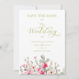 Green Romantic Photo Couple Wedding Floral Wreath